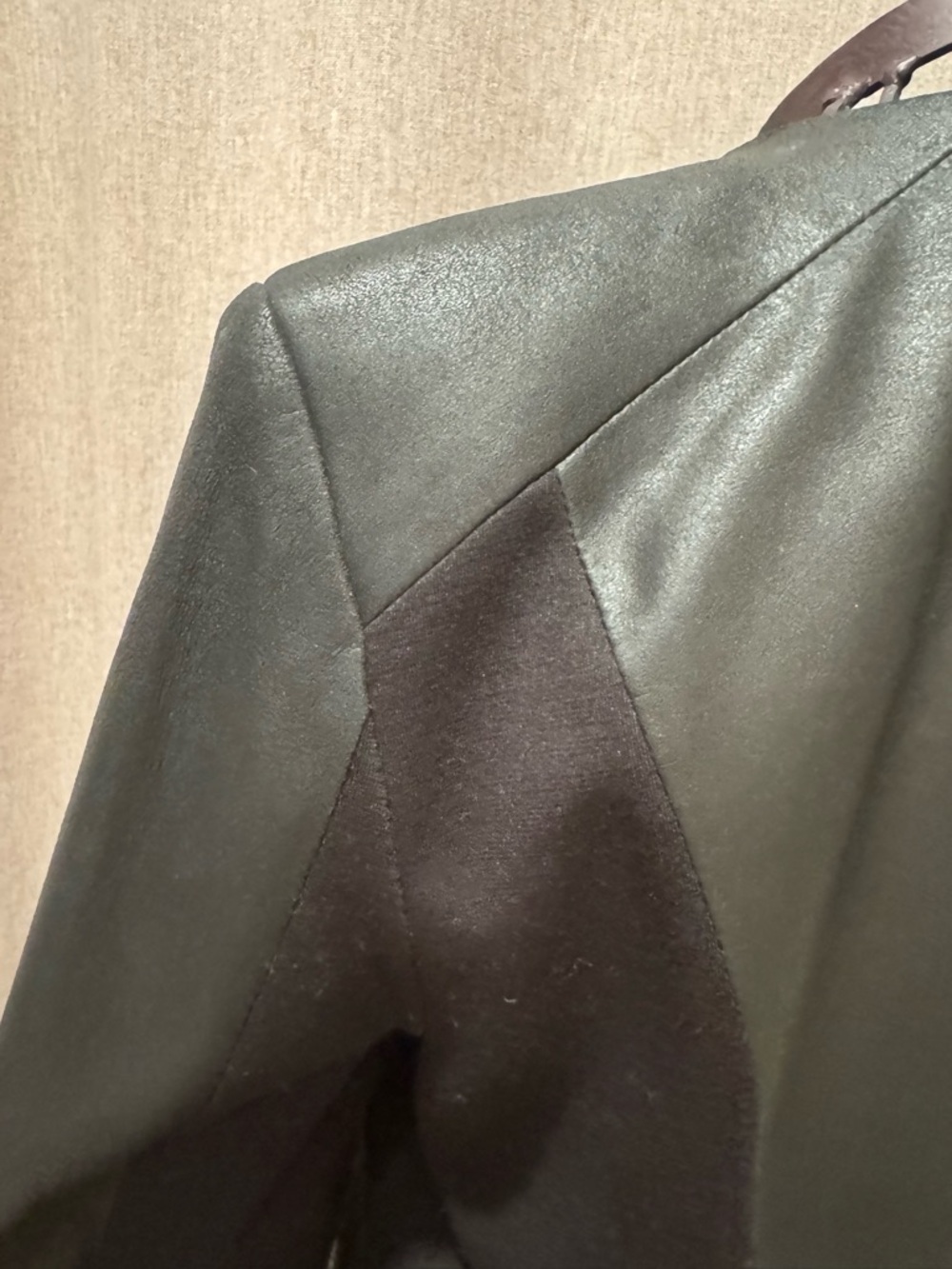 Bagatelle - Black Leather - Moto Jacket - Peplum - Zip - Mixed Media- M - Picture 13 of 16